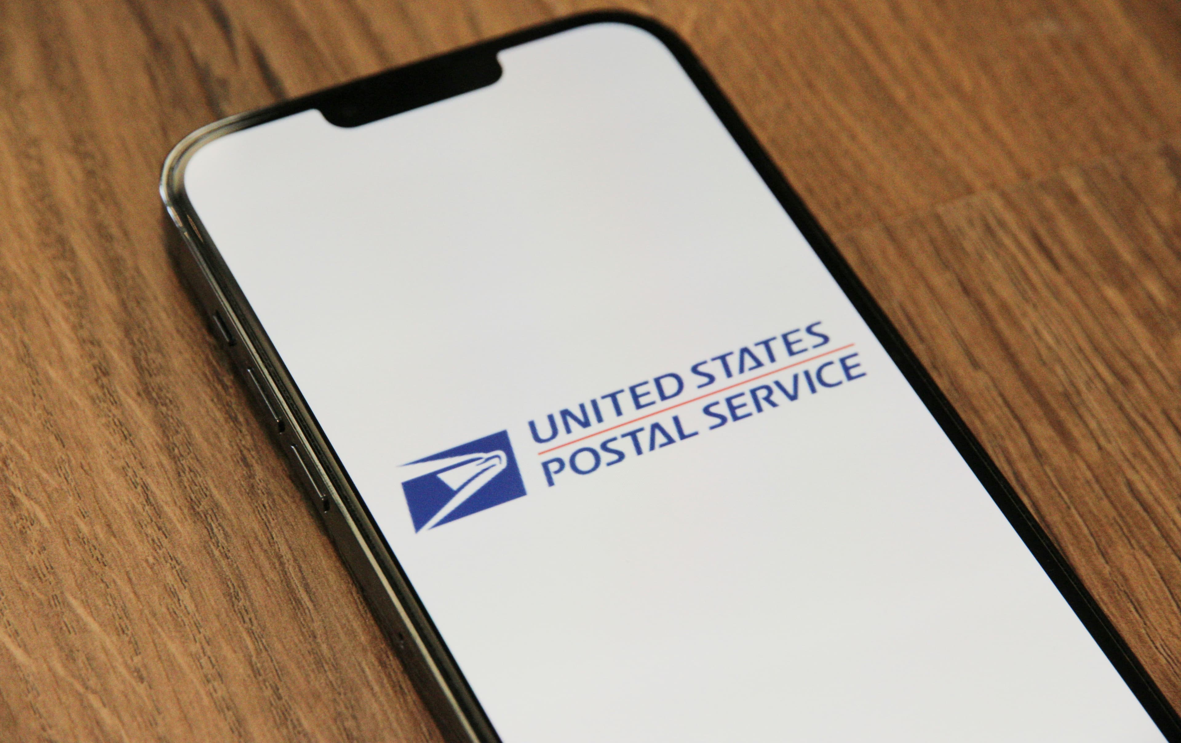 a phone with the united states postal service logo on it
