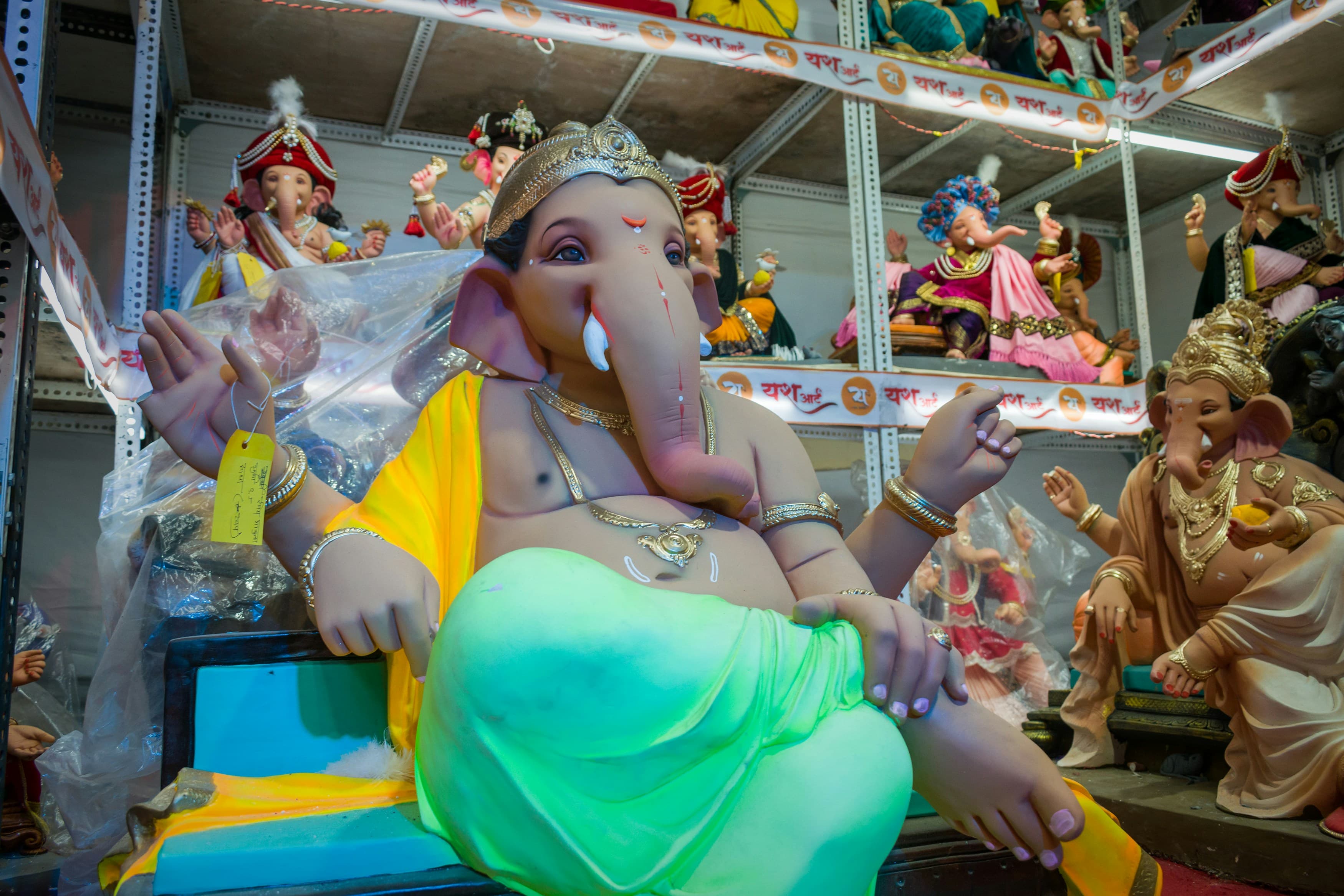 Beautiful idols of Lord Ganesha in Mumbai during Ganesh Chaturthi 2022